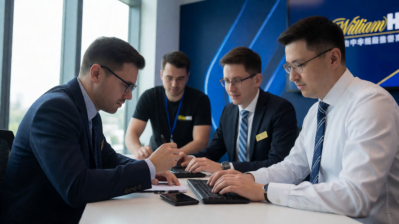 WilliamHill威廉希尔体育场馆直播场景，展现专业赛事服务环境